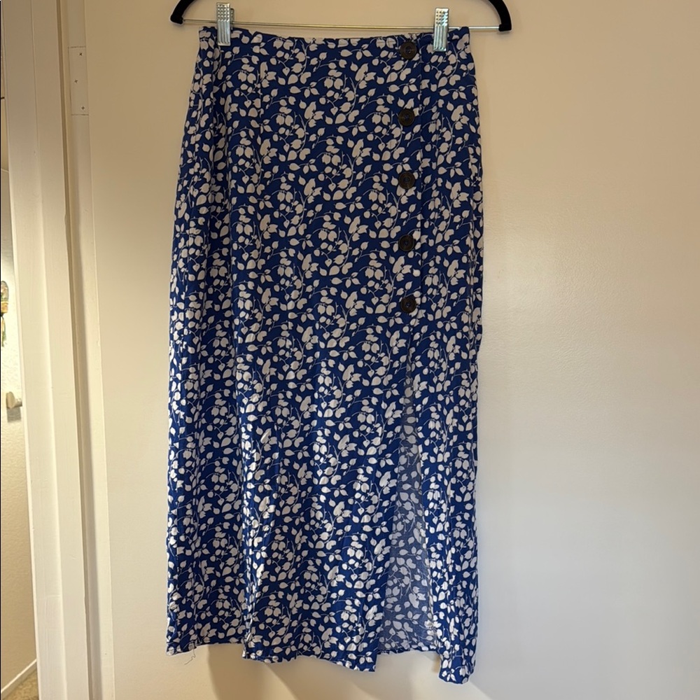 Floral Blue Women's Skirt